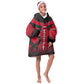 Egypt Flag Emblem Kid Wearable Blanket Hoodie Red Black Bold Spirit - African Pride