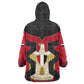 Egypt Flag Emblem Kid Wearable Blanket Hoodie Red Black Bold Spirit - African Pride