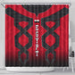 Egypt Flag Emblem Shower Curtain Red Black Bold Spirit - African Pride
