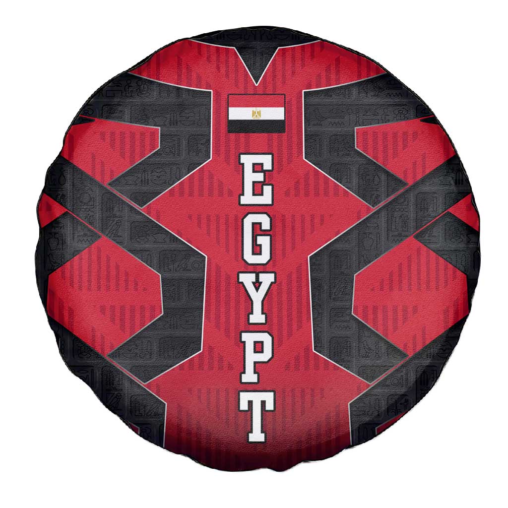 Egypt Flag Emblem Spare Tire Cover Red Black Bold Spirit - African Pride