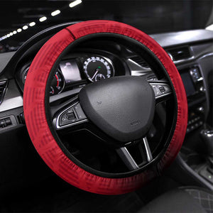 Egypt Flag Emblem Steering Wheel Cover Red Black Bold Spirit - African Pride