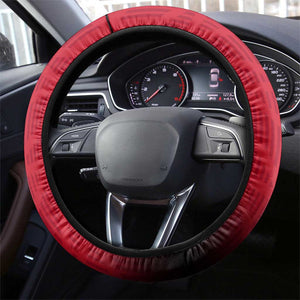 Egypt Flag Emblem Steering Wheel Cover Red Black Bold Spirit - African Pride