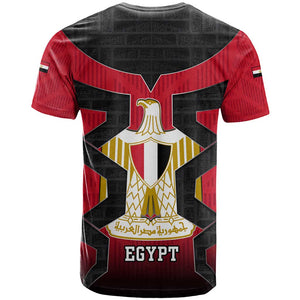 Egypt Flag Emblem T shirt Red Black Bold Spirit - African Pride