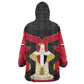 Egypt Flag Emblem Wearable Blanket Hoodie Red Black Bold Spirit - African Pride