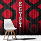 Egypt Flag Emblem Window Curtain Red Black Bold Spirit - African Pride