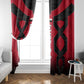 Egypt Flag Emblem Window Curtain Red Black Bold Spirit - African Pride