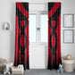 Egypt Flag Emblem Window Curtain Red Black Bold Spirit - African Pride