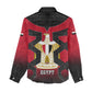 Egypt Flag Emblem Women Casual Shirt Red Black Bold Spirit - African Pride