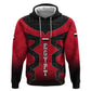 Egypt Flag Emblem Zip Hoodie Red Black Bold Spirit - African Pride