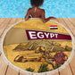 Egyptian Pyramids and Anubis Beach Blanket Camel Caravan Desert - African Pride
