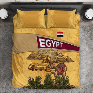 Egyptian Pyramids and Anubis Bedding Set Camel Caravan Desert - African Pride