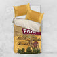 Egyptian Pyramids and Anubis Bedding Set Camel Caravan Desert - African Pride