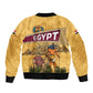 Egyptian Pyramids and Anubis Bomber Jacket Camel Caravan Desert - African Pride