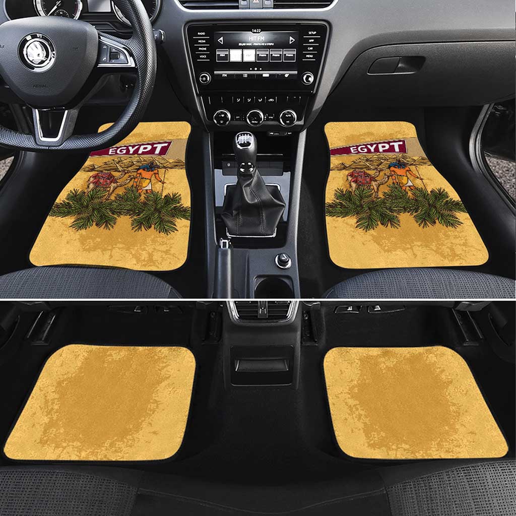 Egyptian Pyramids and Anubis Car Mats Camel Caravan Desert - African Pride