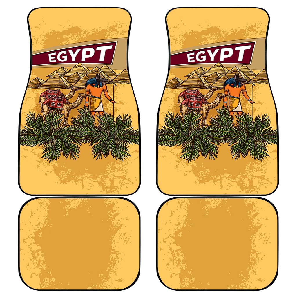 Egyptian Pyramids and Anubis Car Mats Camel Caravan Desert - African Pride