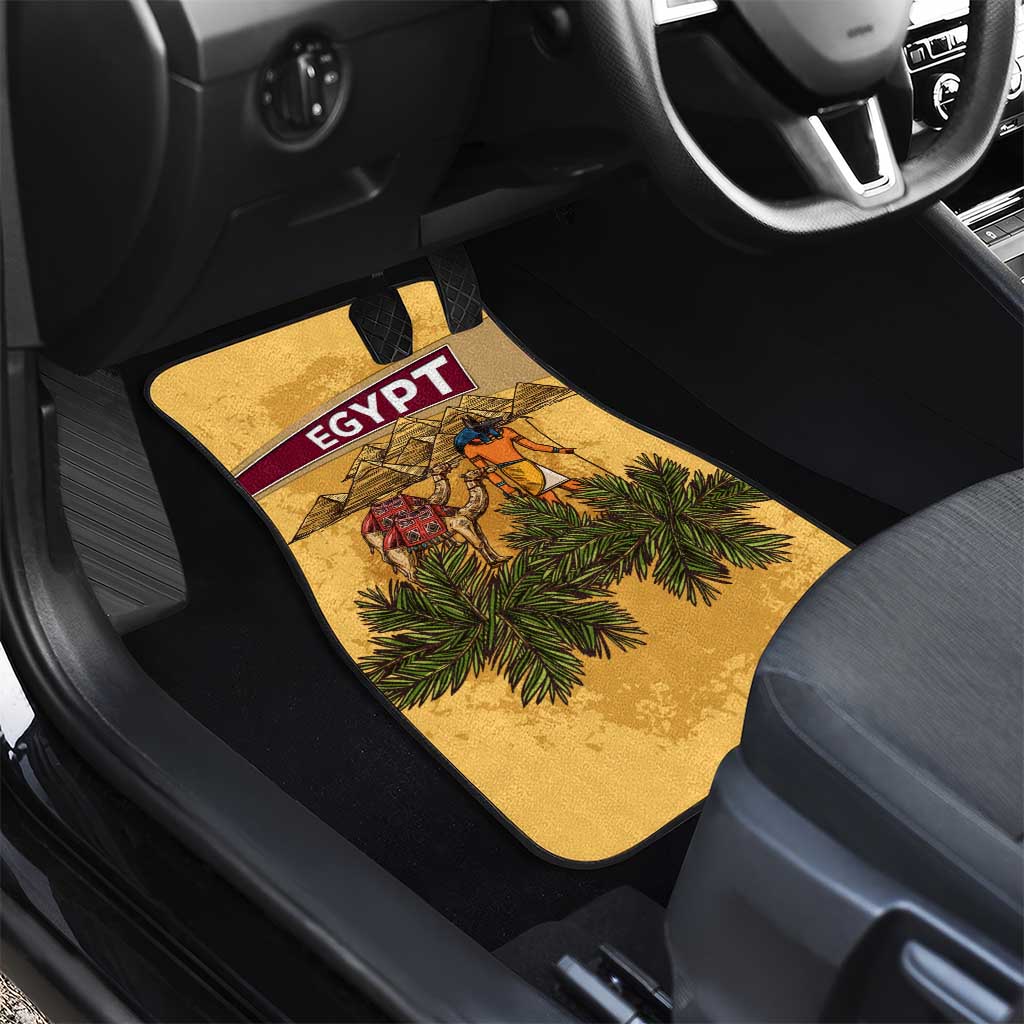 Egyptian Pyramids and Anubis Car Mats Camel Caravan Desert - African Pride