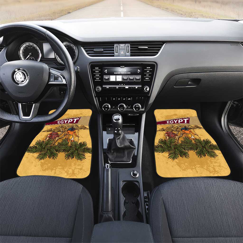 Egyptian Pyramids and Anubis Car Mats Camel Caravan Desert - African Pride