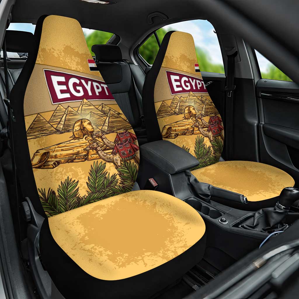 Egyptian Pyramids and Anubis Car Seat Cover Camel Caravan Desert - African Pride