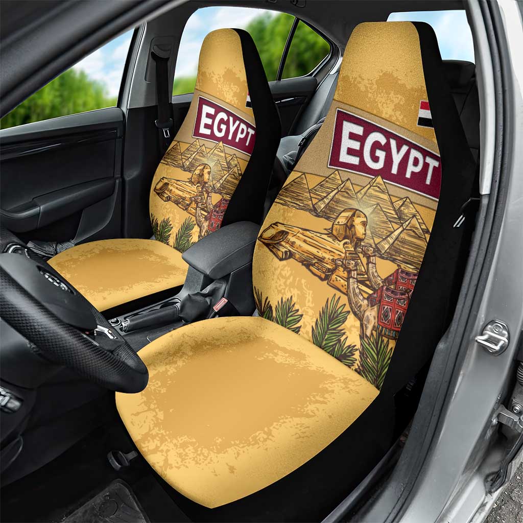Egyptian Pyramids and Anubis Car Seat Cover Camel Caravan Desert - African Pride