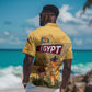 Egyptian Pyramids and Anubis Hawaiian Shirt Camel Caravan Desert - African Pride