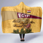 Egyptian Pyramids and Anubis Hooded Blanket Camel Caravan Desert - African Pride