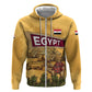 Egyptian Pyramids and Anubis Hoodie Camel Caravan Desert - African Pride