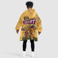 Egyptian Pyramids and Anubis Kid Wearable Blanket Hoodie Camel Caravan Desert - African Pride