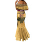 Egyptian Pyramids and Anubis Mermaid Dress Camel Caravan Desert - African Pride