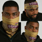 Egyptian Pyramids and Anubis Neck Gaiter Camel Caravan Desert TS04