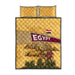 Egyptian Pyramids and Anubis Quilt Bed Set Camel Caravan Desert - African Pride