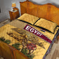 Egyptian Pyramids and Anubis Quilt Bed Set Camel Caravan Desert - African Pride