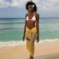 Egyptian Pyramids and Anubis Sarong Camel Caravan Desert - African Pride