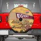 Egyptian Pyramids and Anubis Spare Tire Cover Camel Caravan Desert - African Pride