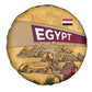 Egyptian Pyramids and Anubis Spare Tire Cover Camel Caravan Desert - African Pride