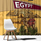 Egyptian Pyramids and Anubis Window Curtain Camel Caravan Desert - African Pride