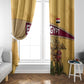 Egyptian Pyramids and Anubis Window Curtain Camel Caravan Desert - African Pride