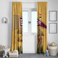Egyptian Pyramids and Anubis Window Curtain Camel Caravan Desert - African Pride