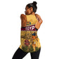 Egyptian Pyramids and Anubis Women Racerback Tank Camel Caravan Desert - African Pride