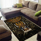 Pharaoh King Tut Egypt Area Rug Hieroglyphic Gold Pattern - African Pride