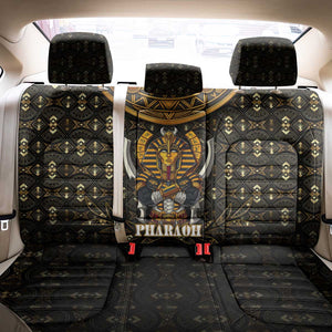 Pharaoh King Tut Egypt Back Car Seat Cover Hieroglyphic Gold Pattern - African Pride