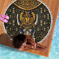 Pharaoh King Tut Egypt Beach Blanket Hieroglyphic Gold Pattern - African Pride