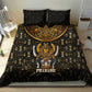 Pharaoh King Tut Egypt Bedding Set Hieroglyphic Gold Pattern - African Pride