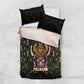 Pharaoh King Tut Egypt Bedding Set Hieroglyphic Gold Pattern - African Pride