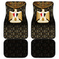 Pharaoh King Tut Egypt Car Mats Hieroglyphic Gold Pattern - African Pride