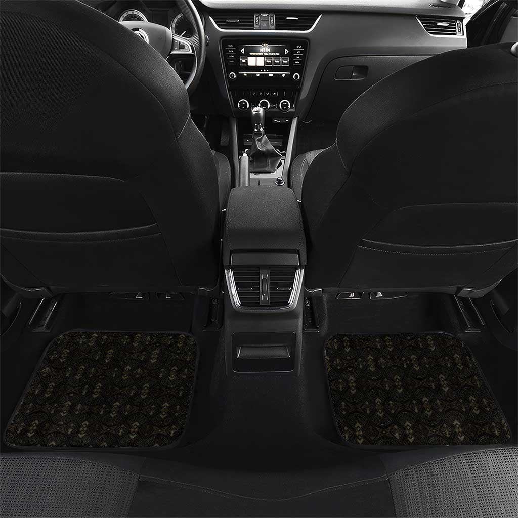 Pharaoh King Tut Egypt Car Mats Hieroglyphic Gold Pattern - African Pride