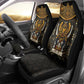 Pharaoh King Tut Egypt Car Seat Cover Hieroglyphic Gold Pattern - African Pride