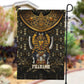 Pharaoh King Tut Egypt Garden Flag Hieroglyphic Gold Pattern - African Pride