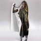 Pharaoh King Tut Egypt Hooded Blanket Hieroglyphic Gold Pattern - African Pride