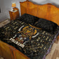 Pharaoh King Tut Egypt Quilt Bed Set Hieroglyphic Gold Pattern - African Pride