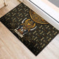 Pharaoh King Tut Egypt Rubber Doormat Hieroglyphic Gold Pattern - African Pride